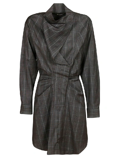 Shop Isabel Marant Étoile Valentine Dress In Grey