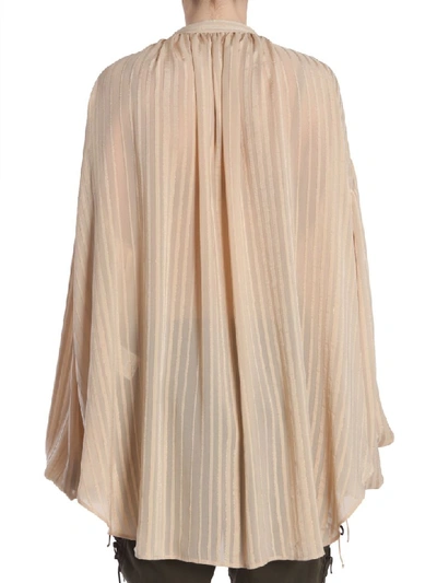 Shop Saint Laurent Marocain Blouse In Beige