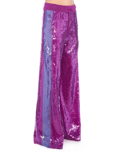 Shop Alberta Ferretti Raimbow Week Pants In Purple