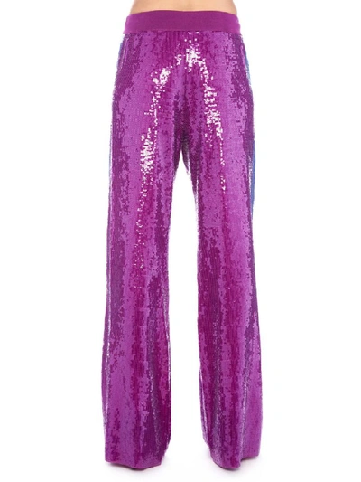 Shop Alberta Ferretti Raimbow Week Pants In Purple