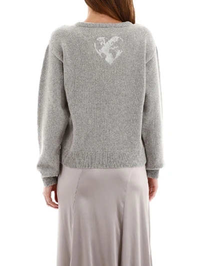 Shop Alberta Ferretti Save Me Pullover In Grey Light Blue (grey)