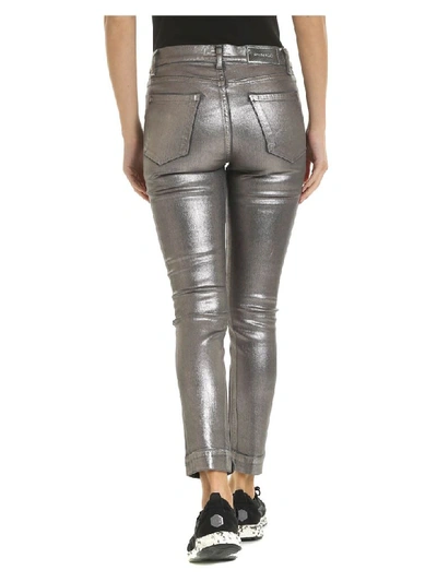 Shop Pinko Trousers In Grey