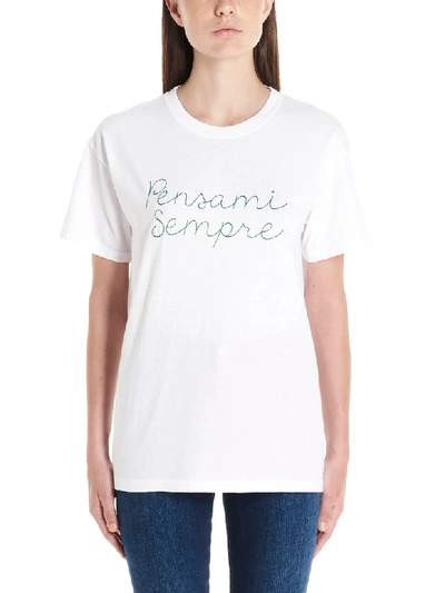 Shop Giada Benincasa Pensami Sempre T-shirt In White