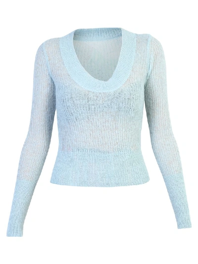 Shop Jacquemus La Maille Dao Sweater In Blue