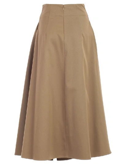 Shop Golden Goose Skirt A Line In Taupe