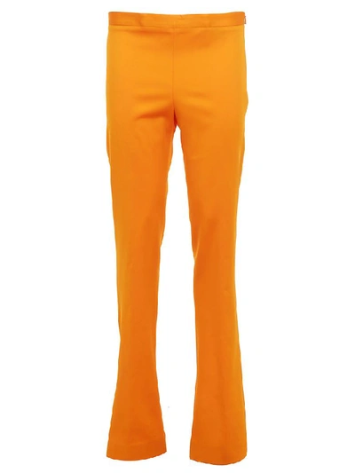 Shop Versace Pants In Arancio