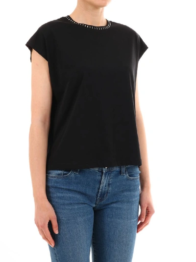 Shop Celine Black T-shirt Mini Studs