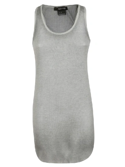 Shop Avant Toi Knitted Tank Top In Grey