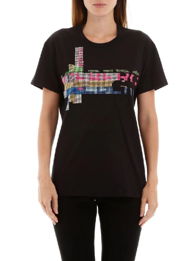 Shop Iceberg T-shirt With Beaded Logo In Nero (black)