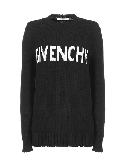 Shop Givenchy Sweater In Black White