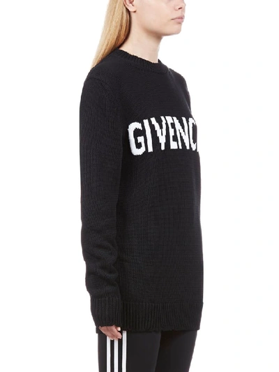 Shop Givenchy Sweater In Black White