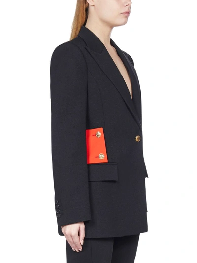 Shop Givenchy Tailored Wool Blazer In Black Red