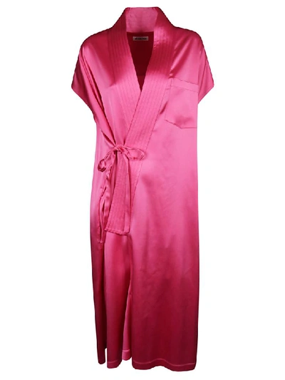 Shop Balenciaga Stretch Dress In Shock Pink