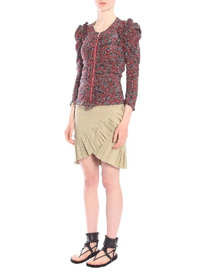 Shop Isabel Marant Bali Shirt In Bordeaux