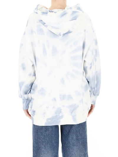 Shop Stella Mccartney Tie-dye Hoodie In Indigo Blue (white)