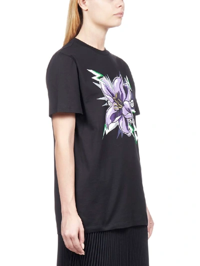 Shop Prada Short Sleeve T-shirt In Nero Viola