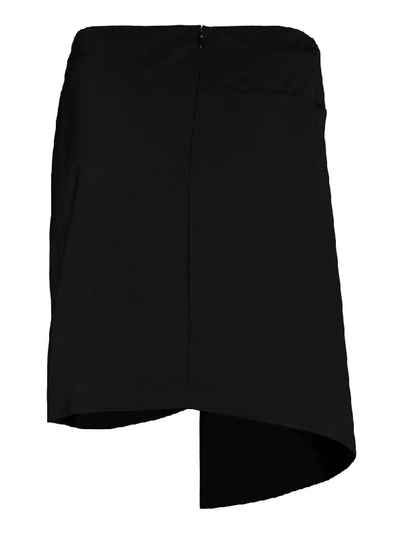 Shop Givenchy Draped Mini Skirt In Black