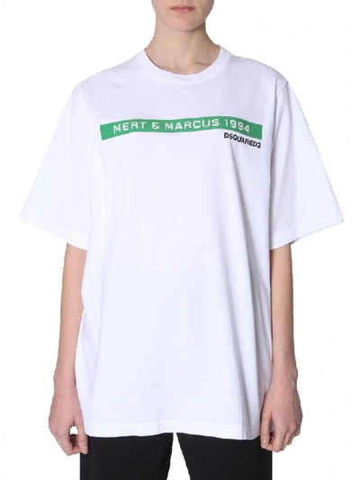 Shop Dsquared2 Oversized T-shirt In Bianco