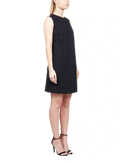 Shop Versace Dress In Nero