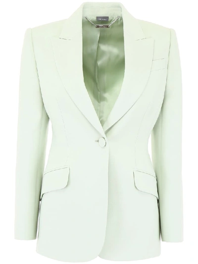 Shop Alexander Mcqueen Single-breasted Jacket In Mint (green)