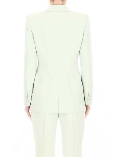 Shop Alexander Mcqueen Single-breasted Jacket In Mint (green)