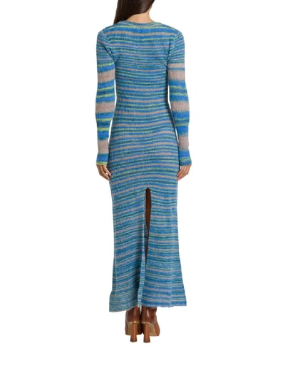 Shop Jacquemus La Robe Perou Long Dress In Azzurro