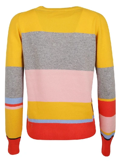 Shop Tory Burch Maglione Colorblock Cashmere In Blushing