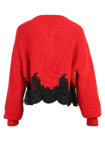 Shop Givenchy Branded Sweater In Red