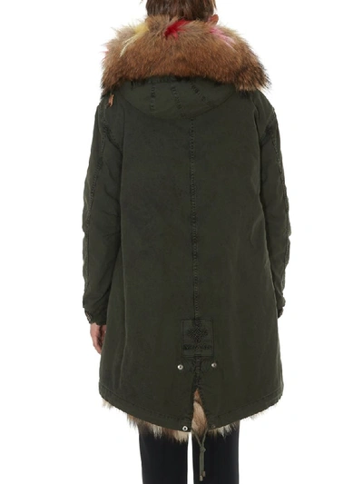 Shop Mr & Mrs Italy A-line Parka In Green