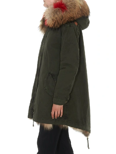 Shop Mr & Mrs Italy A-line Parka In Green