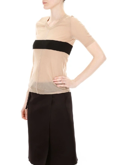 Shop N°21 Knit Top With Band In Nude (beige)