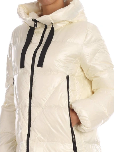 Shop Add Drawstring Hood Ped Jacket In White