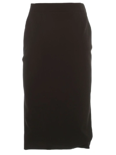 Shop Moschino Pencil Skirt Cady In Black