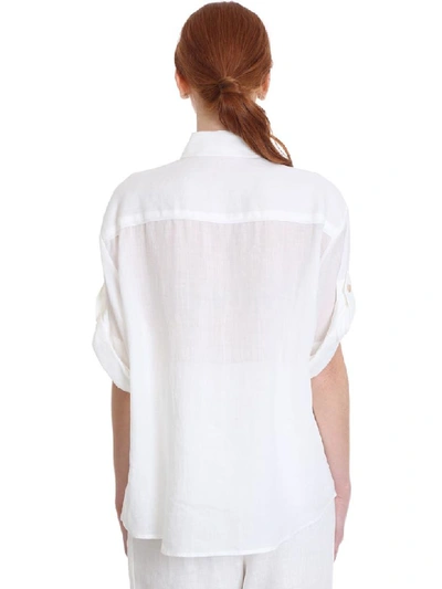 Shop Zimmermann Shirt In White Cotton