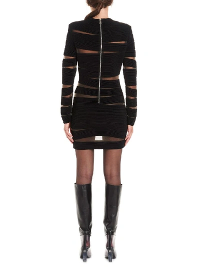 Shop Balmain Dress In Black