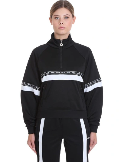 Shop Fila Chinami Sweatshirt In Black Cotton