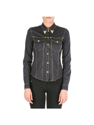 Shop Versace Jeans Couture Ladybug Baroque Shirt In Nero