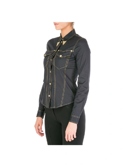 Shop Versace Jeans Couture Ladybug Baroque Shirt In Nero