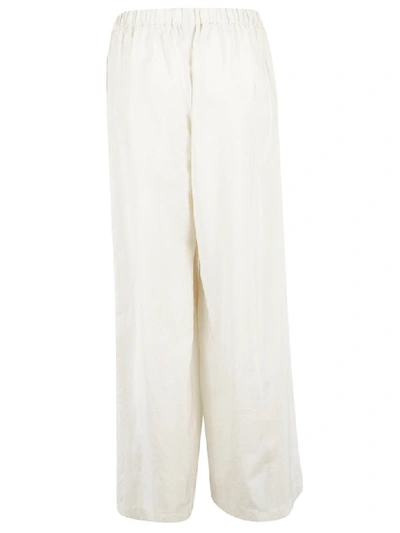 Shop Aspesi Oversized Trousers In Ivory