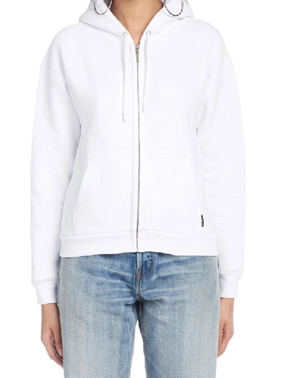 Balenciaga I Love Techno Zip-through Cotton Hooded Sweatshirt In White  Multi | ModeSens