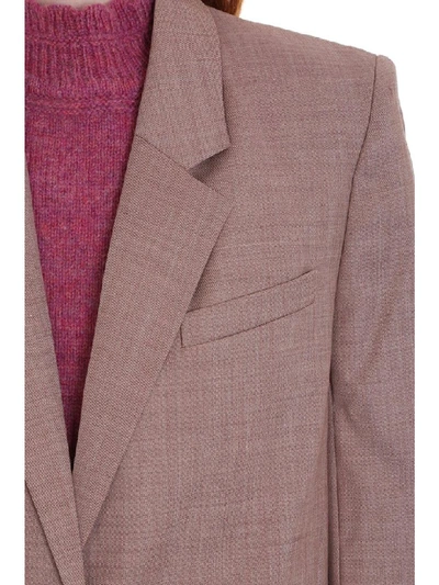 Shop Isabel Marant Étoile Verix Blazer In Rose-pink Wool