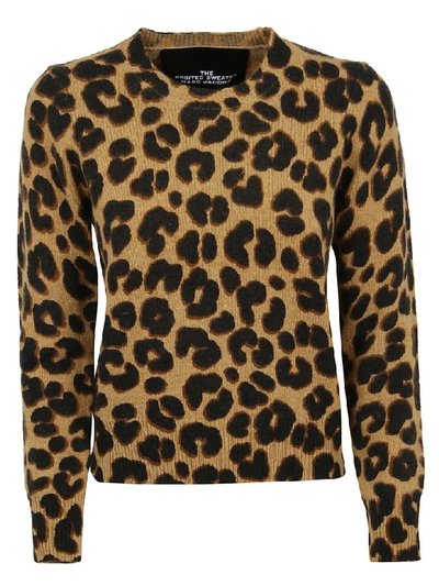 Shop Marc Jacobs The Printed Sweater In Gold