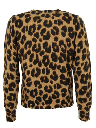 Shop Marc Jacobs The Printed Sweater In Gold