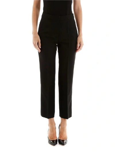 Shop Stella Mccartney Tartan Wide-leg Trousers In Black (black)