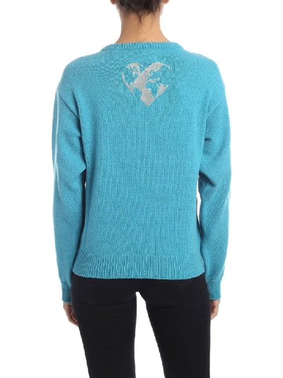 Shop Alberta Ferretti Save Me Sweater In Light Blue In Azure