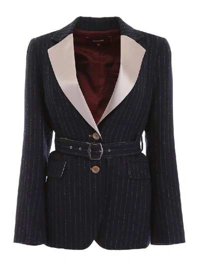 Shop Sies Marjan Terry Blazer In Navy Silver (blue)