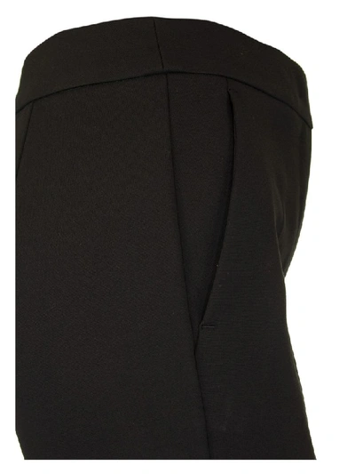 Shop Max Mara Pegno Viscose Jersey Trousers In Black