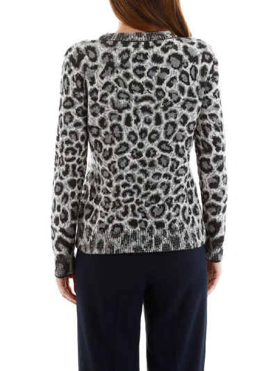 Shop Alberta Ferretti Jaguar Save Me Pull In Black Ivory (grey)