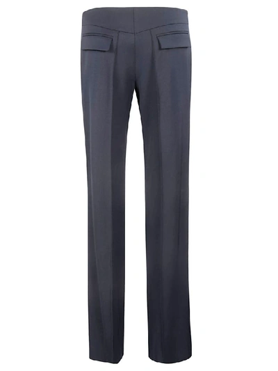 Shop Chloé Flared Trousers In Navy