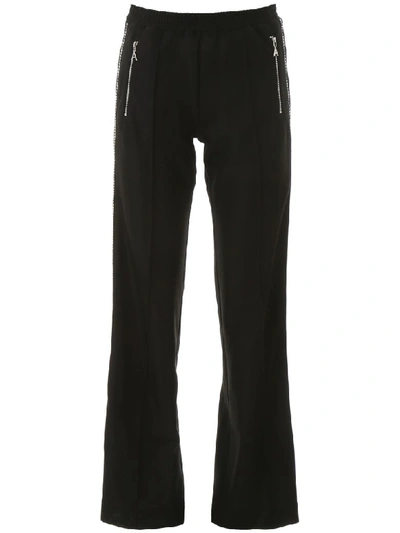 Shop Area Crystal-embellished Trousers In Black (black)